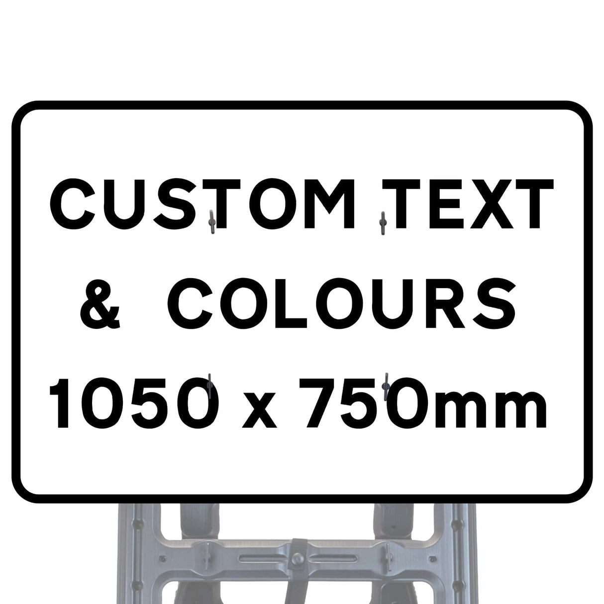 Reflective Quick Fit Sign Faces Chapter 8 Compliant The Red Book Road Sign High Visibility Traffic Safety Temporary Boards Custom Sign Frame RA1 HIP Class 2 RA2 Prismatic GRP Plastic Substrate Composite Dibond