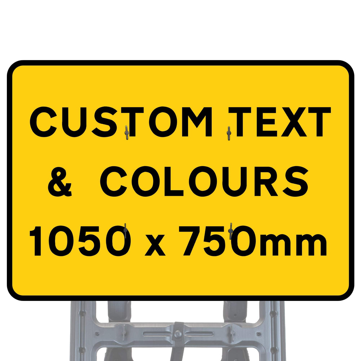 Reflective Quick Fit Sign Faces Chapter 8 Compliant The Red Book Road Sign High Visibility Traffic Safety Temporary Boards Custom Sign Frame RA1 HIP Class 2 RA2 Prismatic GRP Plastic Substrate Composite Dibond