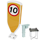 Retroreflective Reboundable Self-Righting Bollard