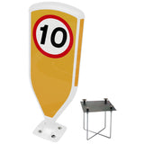 Retroreflective Reboundable Self-Righting Bollard