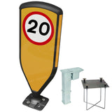 Retroreflective Reboundable Self-Righting Bollard