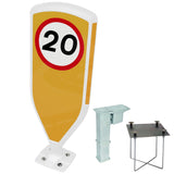 Retroreflective Reboundable Self-Righting Bollard