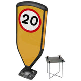 Retroreflective Reboundable Self-Righting Bollard