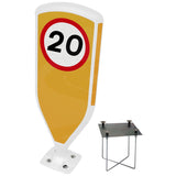 Retroreflective Reboundable Self-Righting Bollard