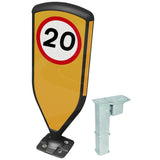 Retroreflective Reboundable Self-Righting Bollard