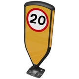 Retroreflective Reboundable Self-Righting Bollard