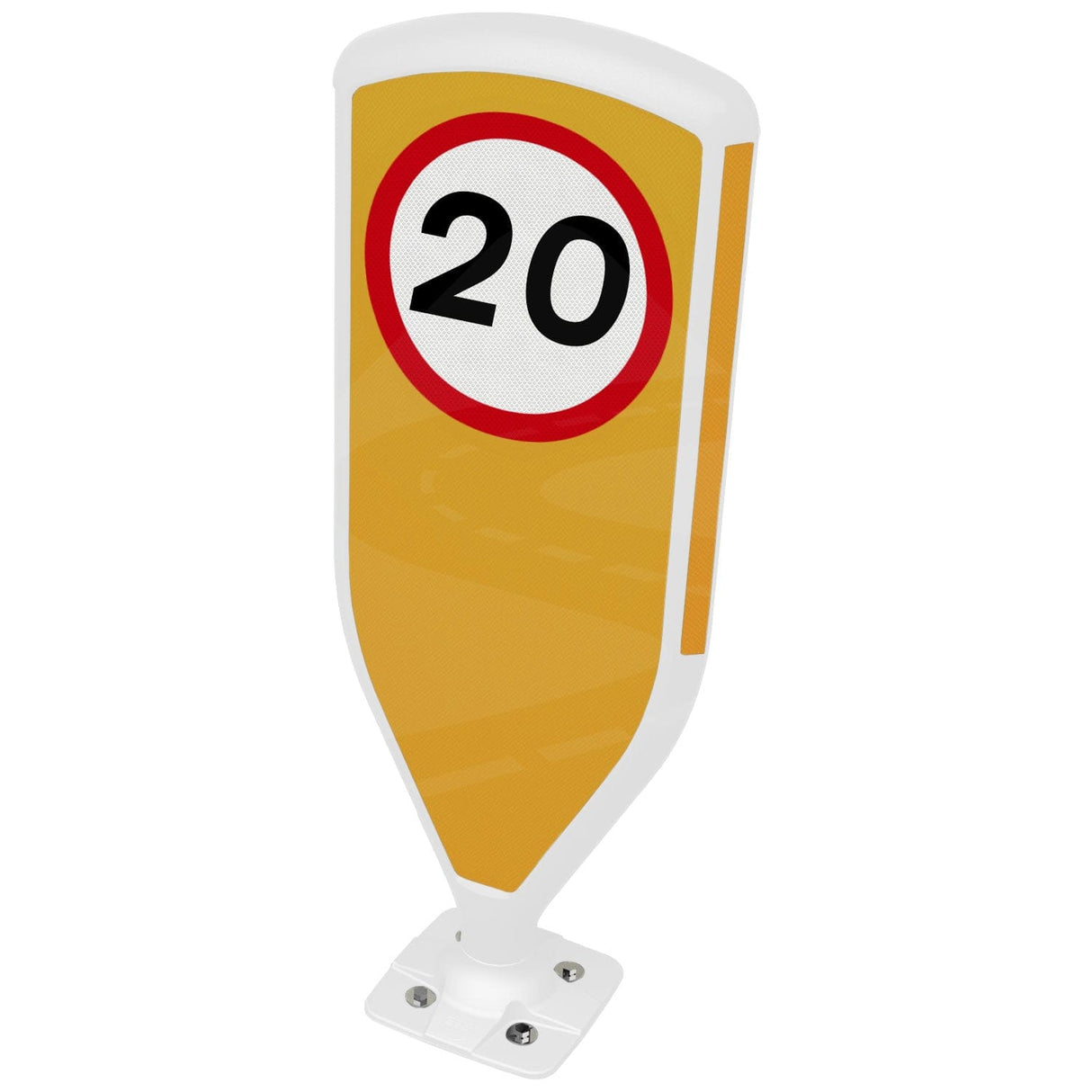 Retroreflective Reboundable Self-Righting Bollard