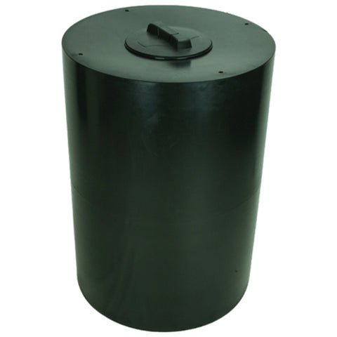 Black Cylindrical Water Tank