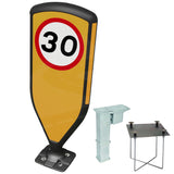 Retroreflective Reboundable Self-Righting Bollard