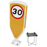 Retroreflective Reboundable Self-Righting Bollard