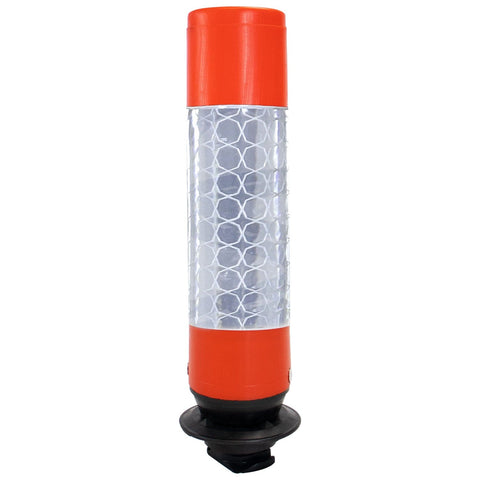 swinbac-cylinder-delineator-post-self-righting-melba-swintex-traffic-control-flexible-vehicle-impact-guidance-safety-reflective-highway-uv-resistant-plastic-bollard-pedestrian-starlux-bolt-down-bitumin-pad-adhesive-durable-heavy-duty