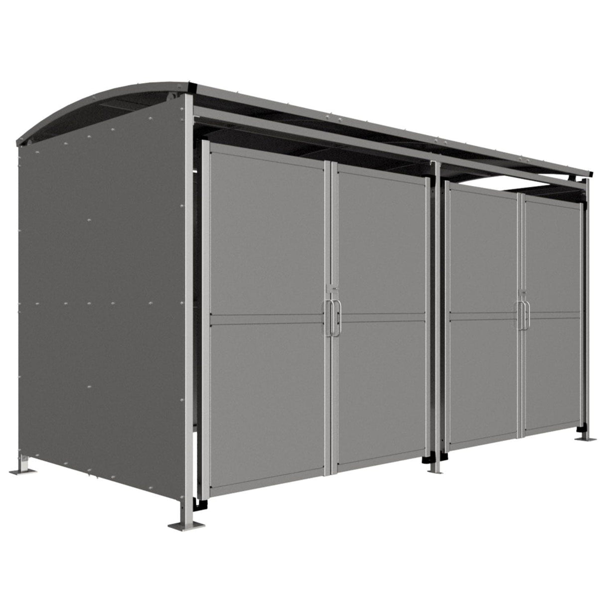 Galvanised Clad with Clad Doors