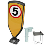 Retroreflective Reboundable Self-Righting Bollard