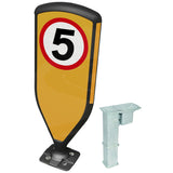 Retroreflective Reboundable Self-Righting Bollard