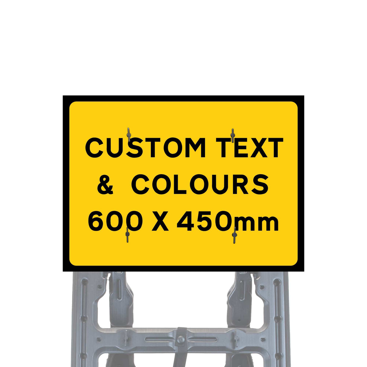 Reflective Quick Fit Sign Faces Chapter 8 Compliant The Red Book Road Sign High Visibility Traffic Safety Temporary Boards Custom Sign Frame RA1 HIP Class 2 RA2 Prismatic GRP Plastic Substrate Composite Dibond