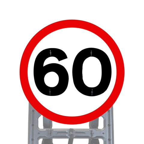Reflective Quick Fit Sign Faces Chapter 8 Compliant The Red Book Road Sign High Visibility Traffic Safety Temporary Boards Custom Sign Frame RA1  HIP Class 2 RA2 Prismatic GRP Plastic Substrate Composite Dibond