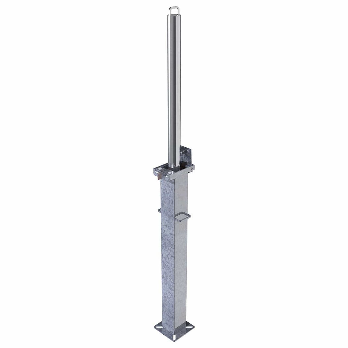 Retractable Telescopic Round Parking Post - 745mm