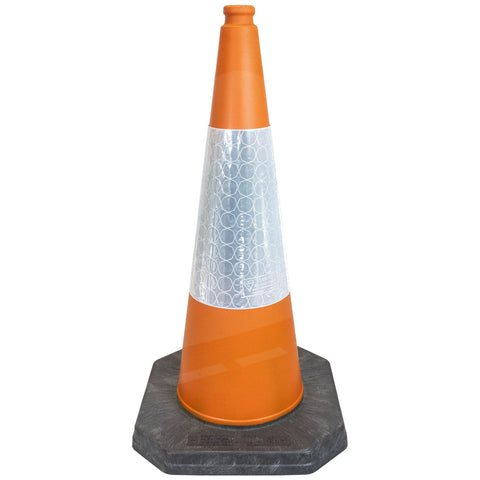 750mm-1-piece-traffic-safety-road-cone-orange-reflective-starlux-barrier-pedestrian-vehicle-demarcation-roadworks-events-schools-traffic-management-plastic-recyclable-highway-construction-site-equipment-durable-weather-resistant