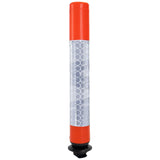 swinbac-cylinder-delineator-post-self-righting-melba-swintex-traffic-control-flexible-vehicle-impact-guidance-safety-reflective-highway-uv-resistant-plastic-bollard-pedestrian-starlux-bolt-down-bitumin-pad-adhesive-durable-heavy-duty