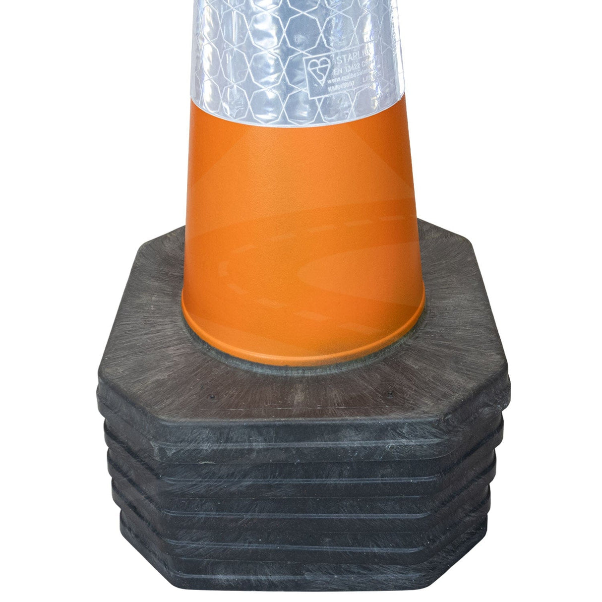 750mm-1-piece-traffic-safety-road-cone-orange-reflective-starlux-barrier-pedestrian-vehicle-demarcation-roadworks-events-schools-traffic-management-plastic-recyclable-highway-construction-site-equipment-durable-weather-resistant