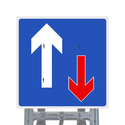 Reflective Quick Fit Sign Faces Chapter 8 Compliant The Red Book Road Sign High Visibility Traffic Safety Temporary Boards Custom Sign Frame RA1  HIP Class 2 RA2 Prismatic GRP Plastic Substrate Composite Dibond