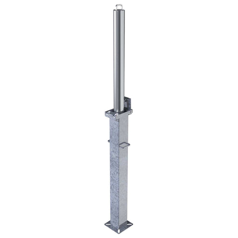 Retractable Telescopic Round Parking Post - 745mm