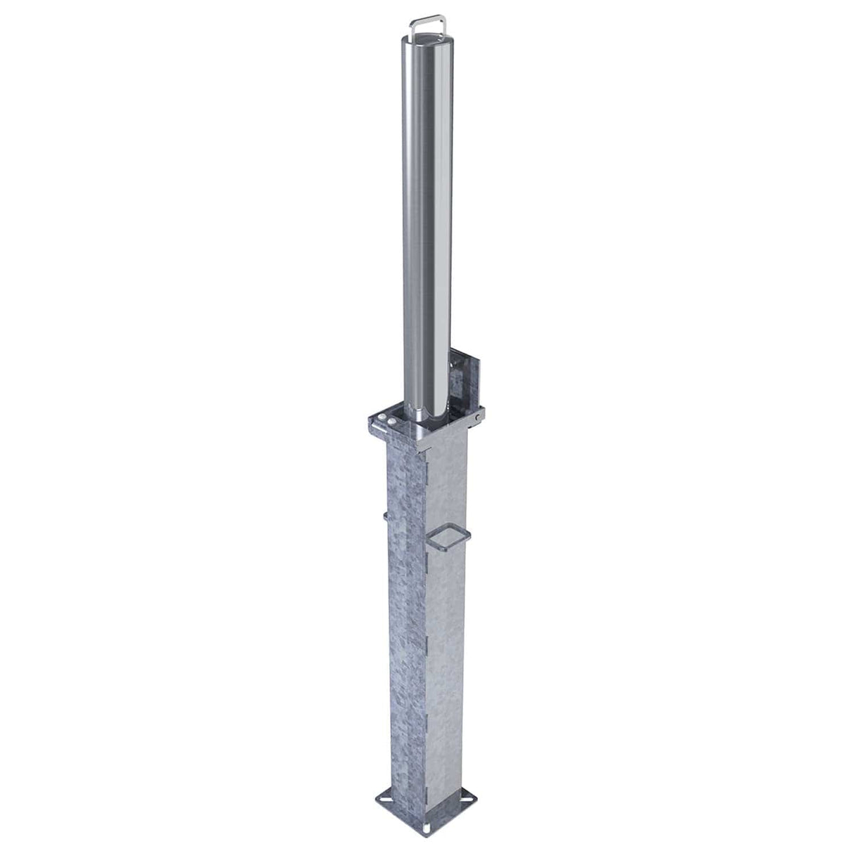 Retractable Telescopic Round Parking Post - 745mm