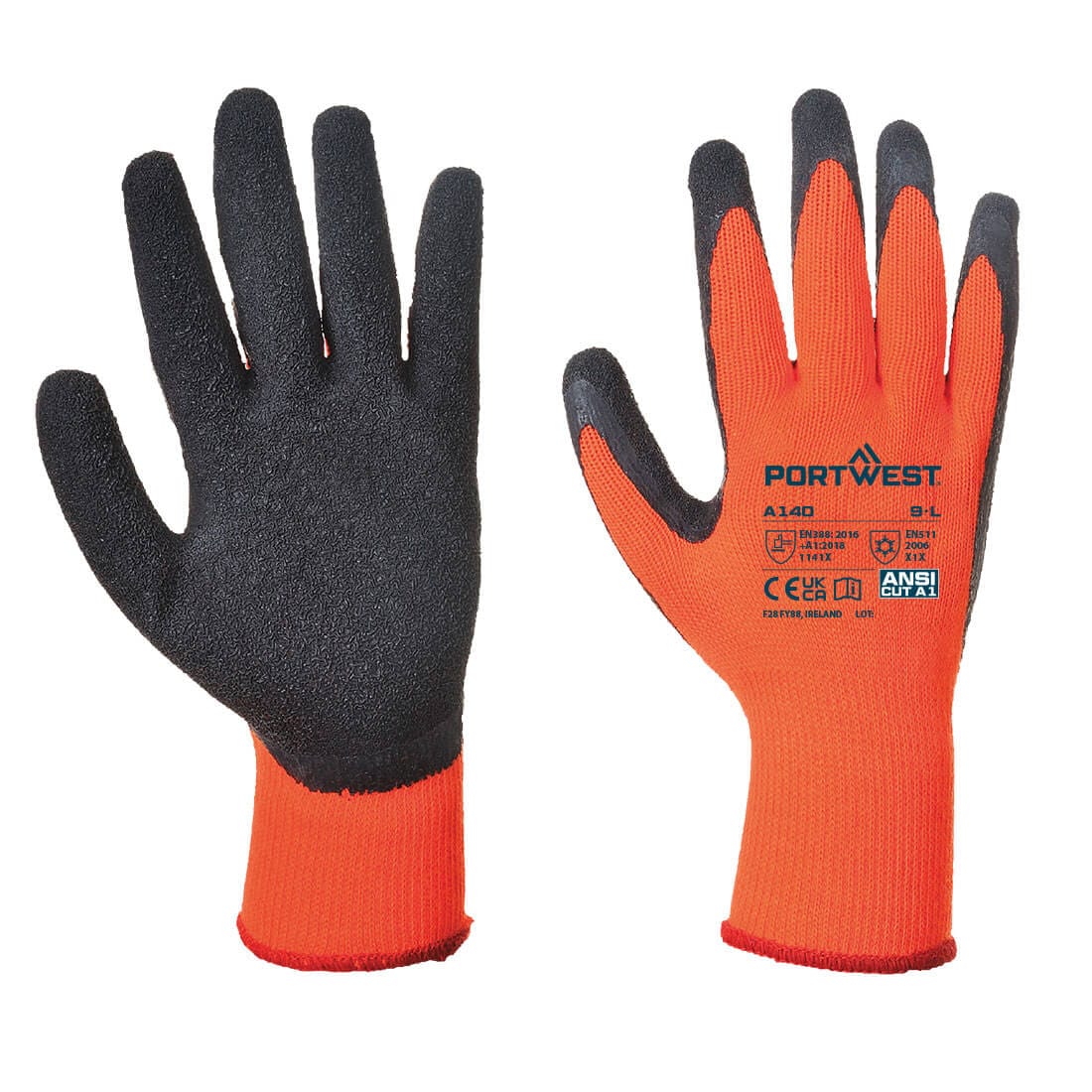 Portwest A140 Cold 10 Latex Crinkle Glove