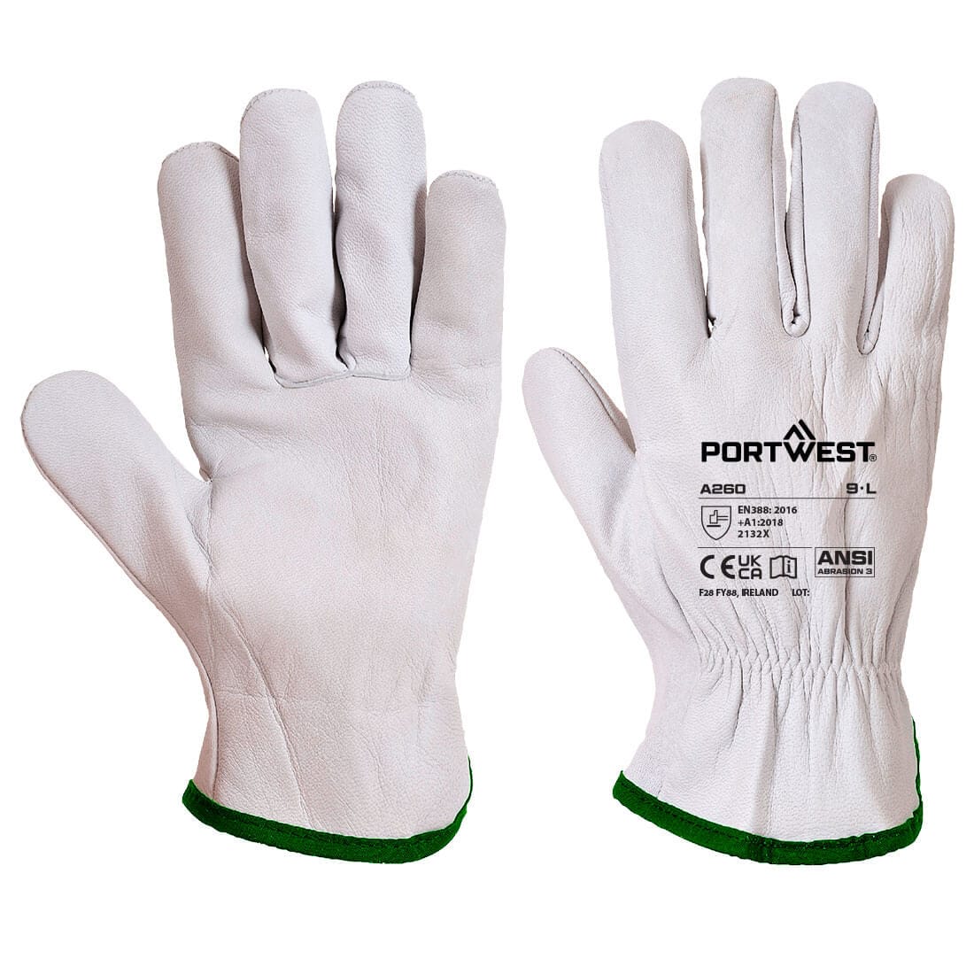 Portwest A260 Waterproof Leather Driver 115 Goat Grain Glove