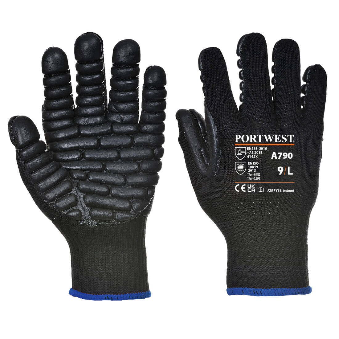 Portwest A790 Anti-Vibration 10 Rubber Chloroprene Glove