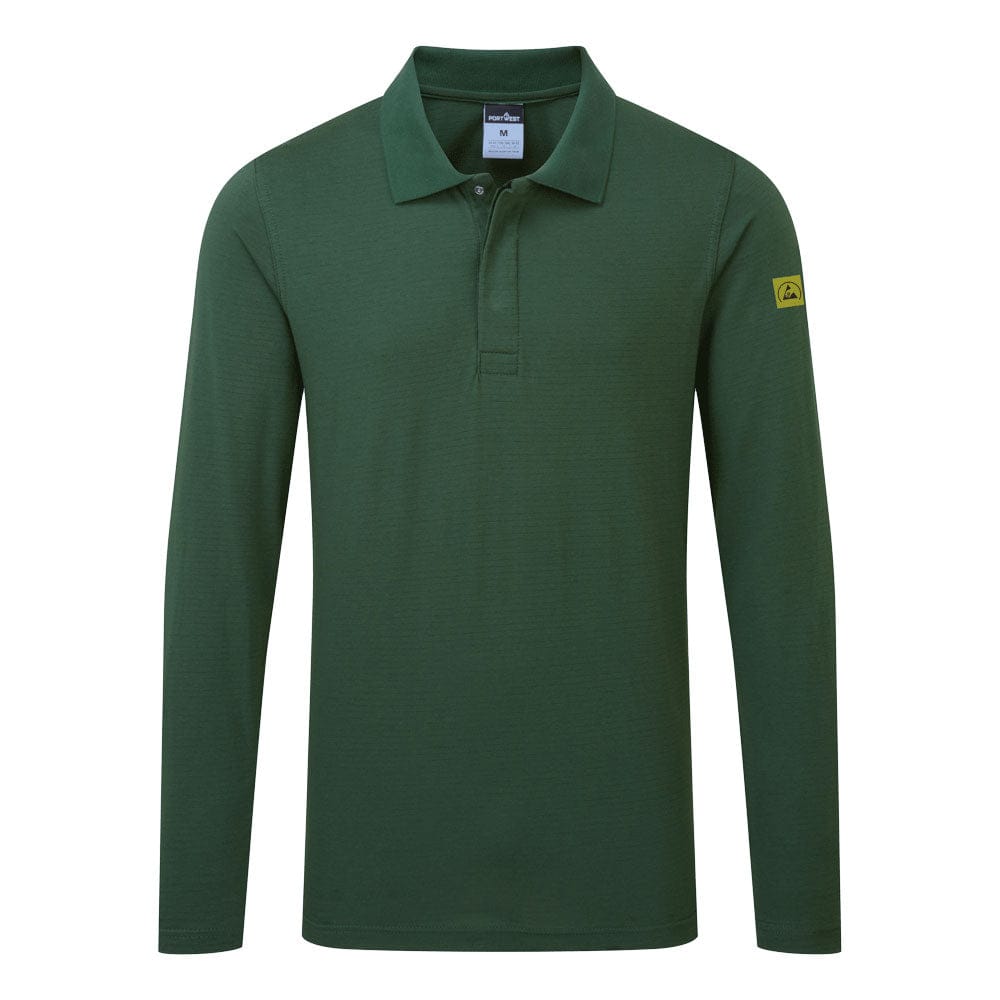 Portwest AS23 Anti-Static ESD Polo Shirt L/S