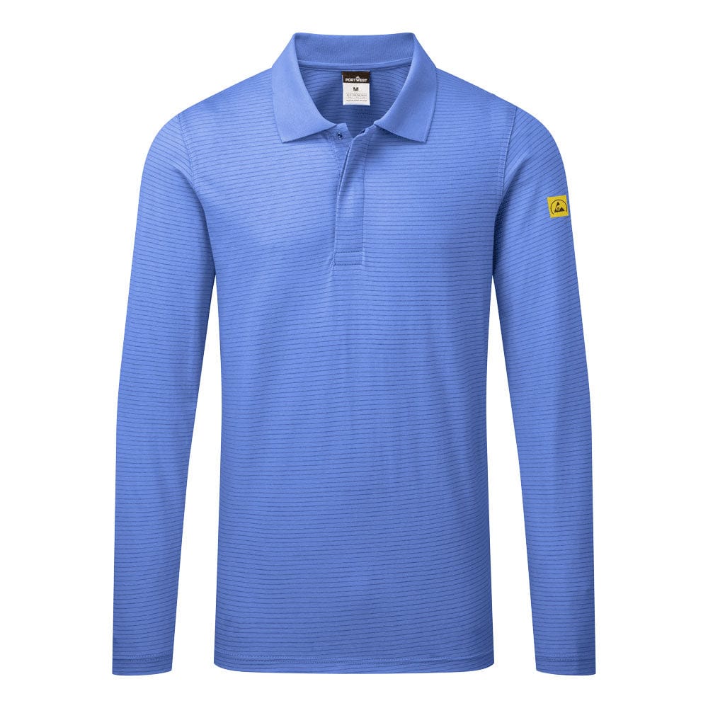 Portwest AS23 Anti-Static ESD Polo Shirt L/S