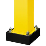 black-bull-flex-flexible-spare-pad-steel-impact-protection-guard-rails-shock-absorption-yellow-black-hot-dip-galvanised-indoor-outdoor-powder-coated-industrial-warehouse-heavy-duty-metal-wall-corner-high-impact-safety-guards-bolt-down-surface-mount-high-visibility-durable-impact-protection-garages-forklift-commercial-retail-distribution