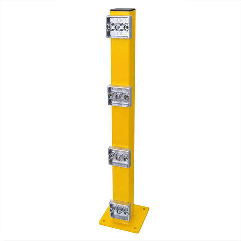 BLACK-BULL-impact-guard-rails-XL-indoor-use-post-1000mm-80mm-powder-coated-yellow-steel-impact-warehouse-protection-guardrail-safety-workplace-factories-parking-lots-barrier-beam-bollard