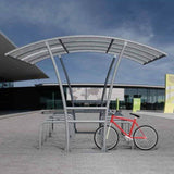 bowerham-cycle-shelter-galvanised-steel-roof-cladding-secure-mesh-doors-autopa-galvanised-steel-lockable-bike-stand-outdoor-freestanding-parking-bicycle-secure-standalone-secure-bolt-down-robust-weather-resistant-weatherproof-steel-canopy