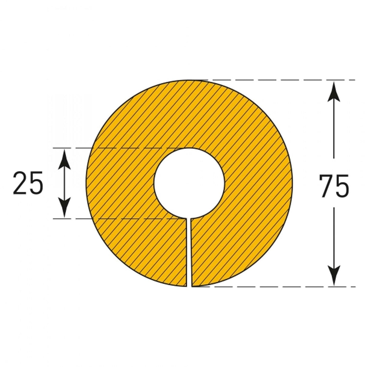 Pipe Impact Protection Foam with Slot