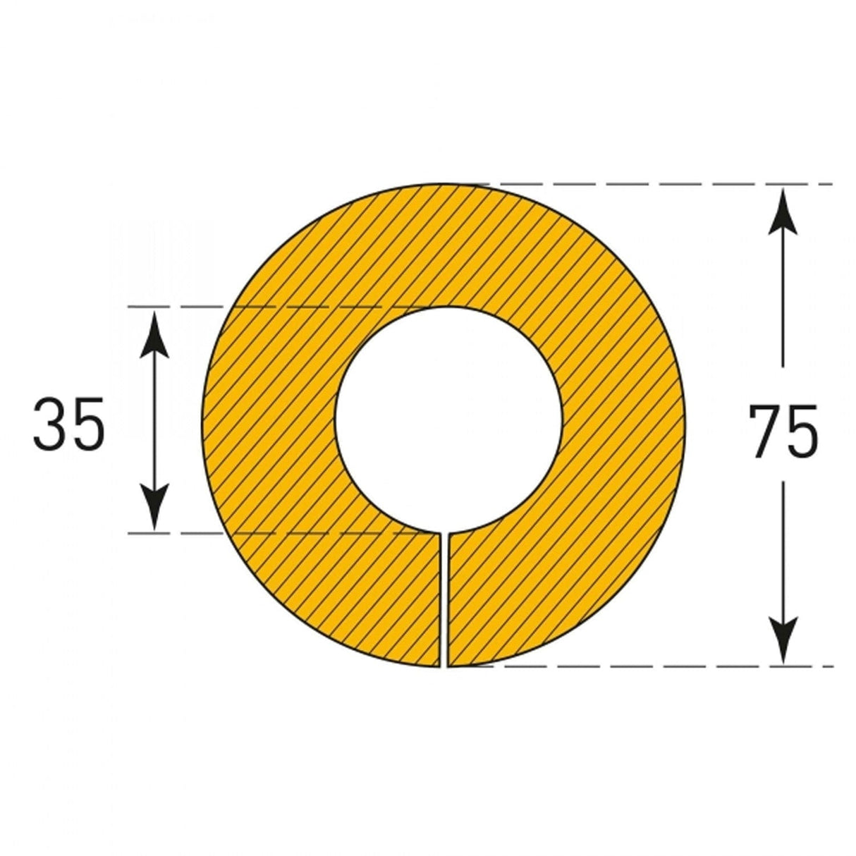 Pipe Impact Protection Foam with Slot