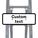 Reflective Quick Fit Sign Faces Chapter 8 Compliant The Red Book Road Sign High Visibility Traffic Safety Temporary Boards Custom Sign Frame RA1  HIP Class 2 RA2 Prismatic GRP Plastic Substrate Composite Dibond