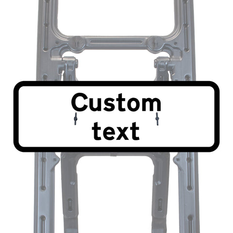 Reflective Quick Fit Sign Faces Chapter 8 Compliant The Red Book Road Sign High Visibility Traffic Safety Temporary Boards Custom Sign Frame RA1  HIP Class 2 RA2 Prismatic GRP Plastic Substrate Composite Dibond