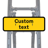 Reflective Quick Fit Sign Faces Chapter 8 Compliant The Red Book Road Sign High Visibility Traffic Safety Temporary Boards Custom Sign Frame RA1  HIP Class 2 RA2 Prismatic GRP Plastic Substrate Composite Dibond