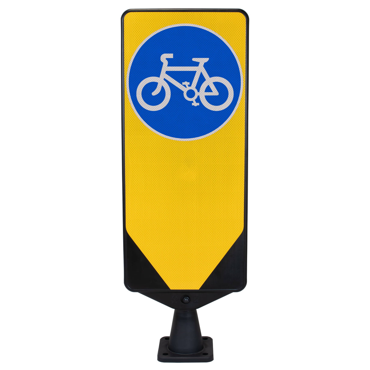 Morelock Yellow Bollard Keep Left Road Safety Traffic Highway Reflective Tape Flexible Removable Surface Mounted Anti-Ram High Visibility Durable Weather-Resistant Impact-Resistant Non-Corrosive