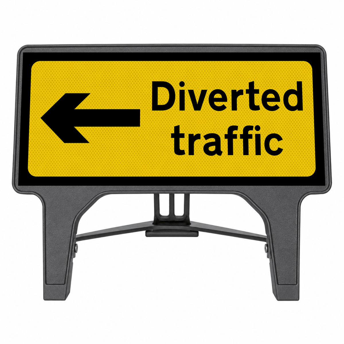 Diverted Traffic Left 1050x450mm Road Sign 2703b