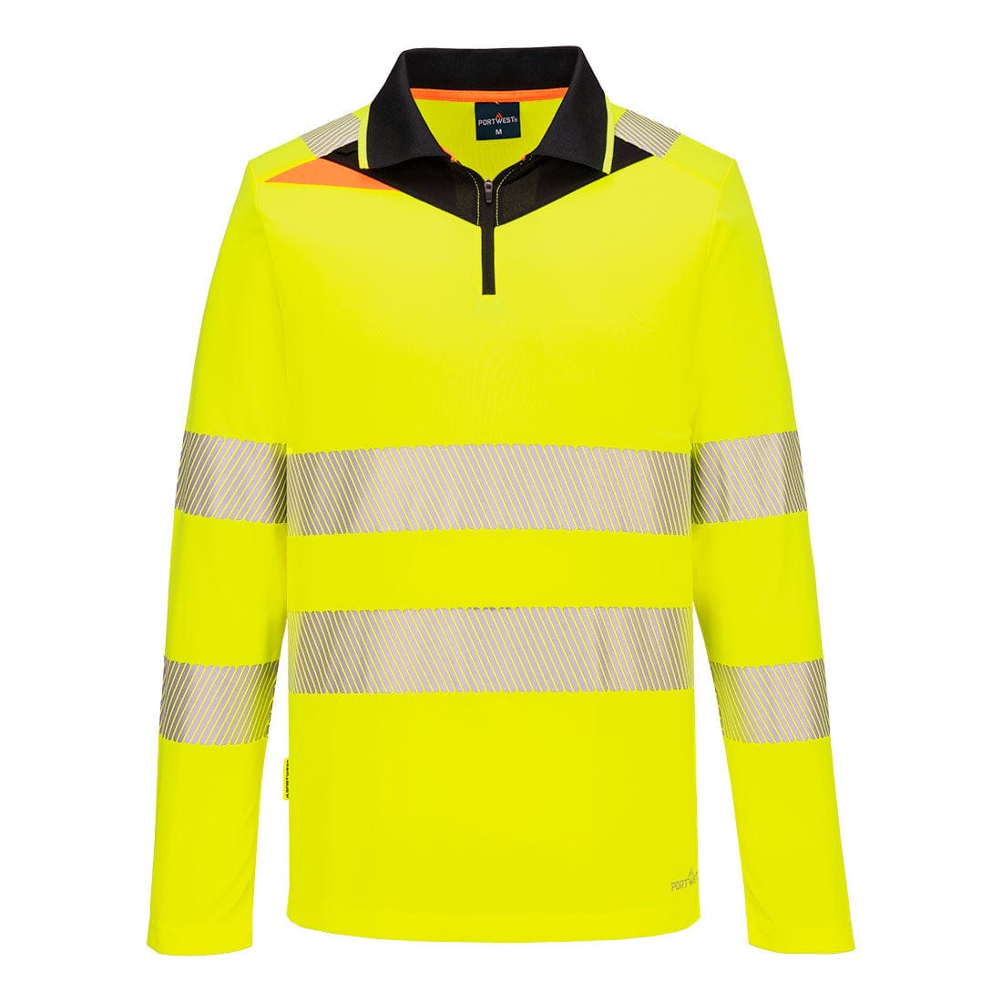 Portwest DX419 Class 2 DX4 Hi-Vis Zip Polo Shirt L/S