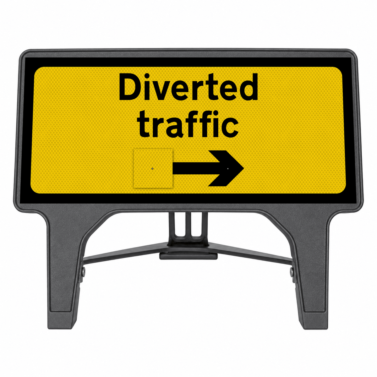 Diverted Traffic Reversible 1050 x 450mm 2703 Q-Sign