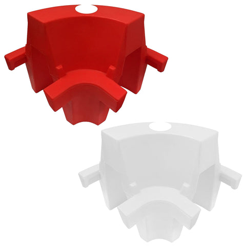 Evo-Waterfilled-Barrier-Mesh-Panel-Waterfilled-Barrier-System-Traffic-Safety-Removable-and-Reusable-High-Visibility-Impact-Resistant-Mesh-Panel-Portable-Construction-Site-Road-corner-piece-red