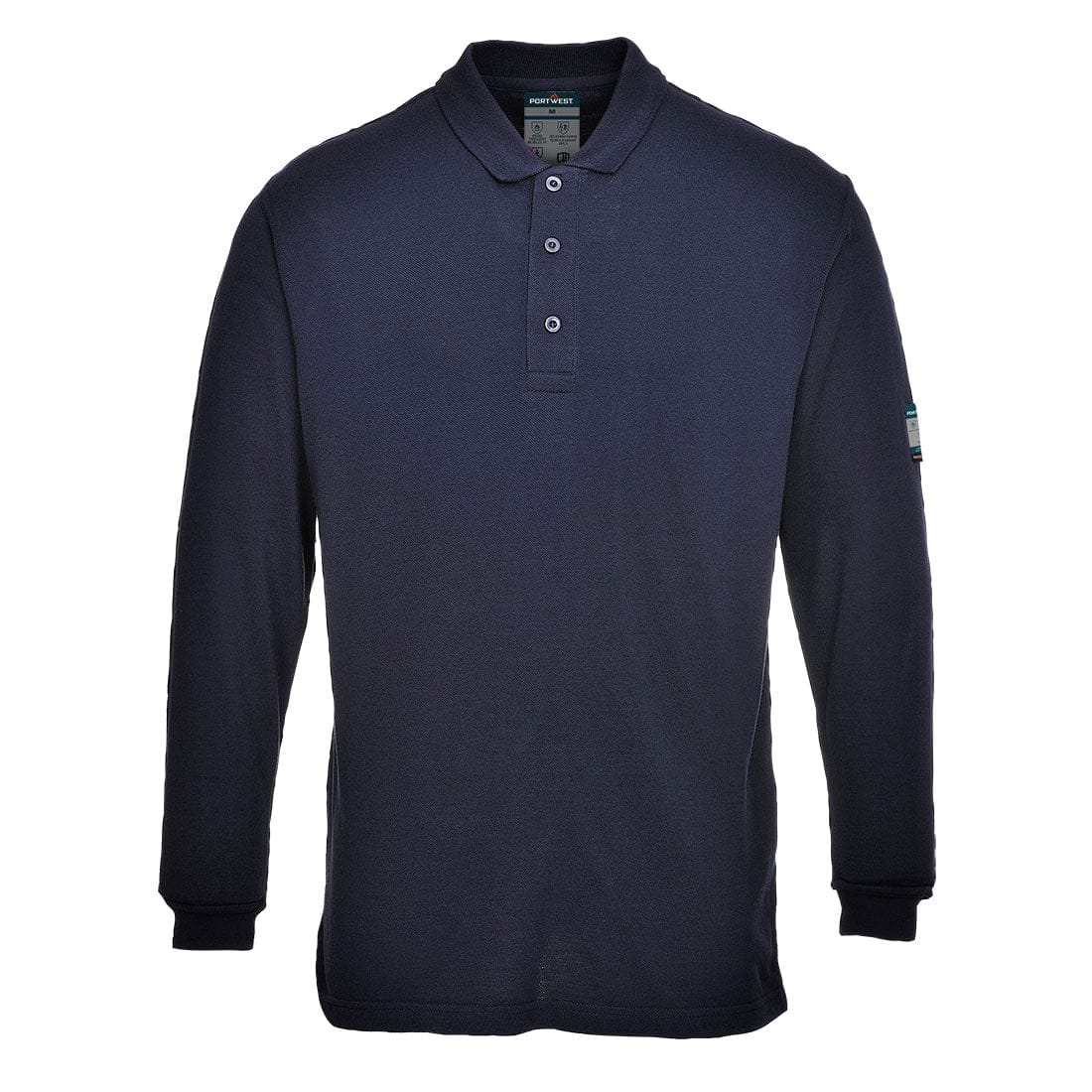 Portwest FR10 Modaflame Knit FR Long Sleeve Polo Shirt