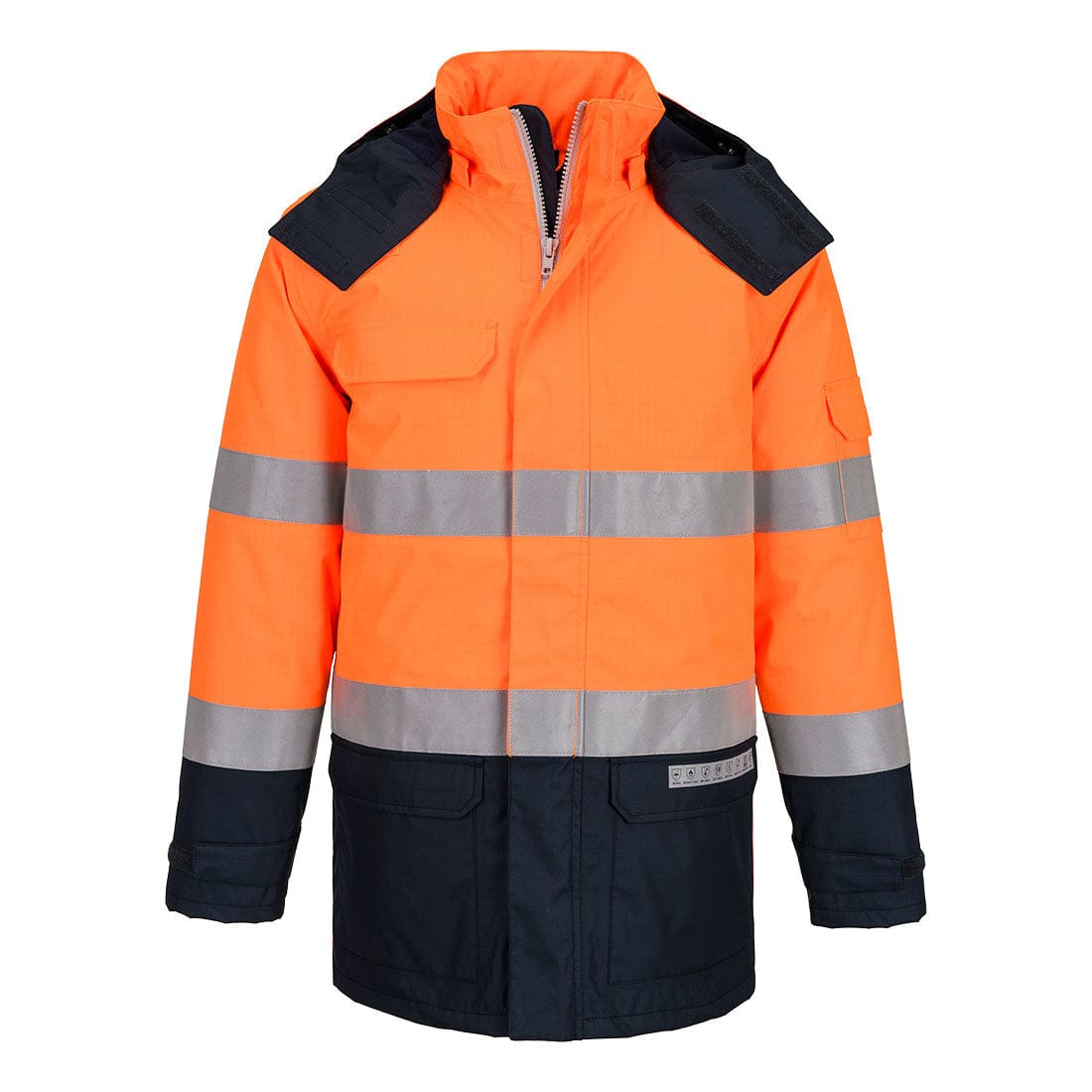 Portwest FR617 Waterproof Bizflame Rain+ Hi-Vis Multi-Norm Contrast FR Winter Jacket
