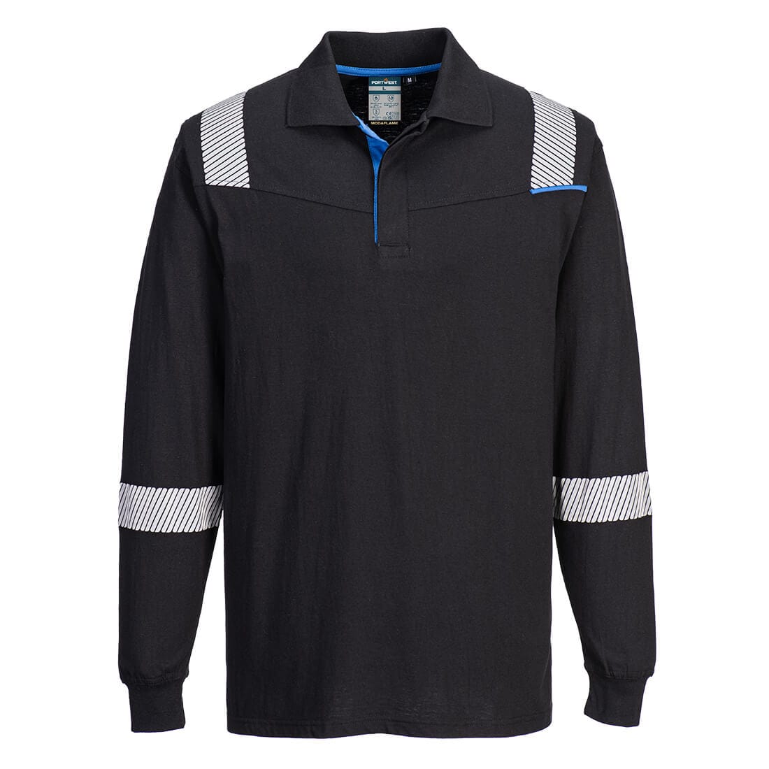 Portwest FR711 WX3 Modaflame Knit FR Long Sleeve Polo Shirt