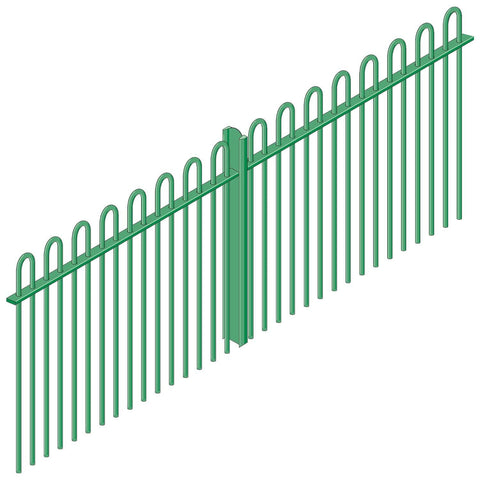 Vertical Bar Metal Fence Railings