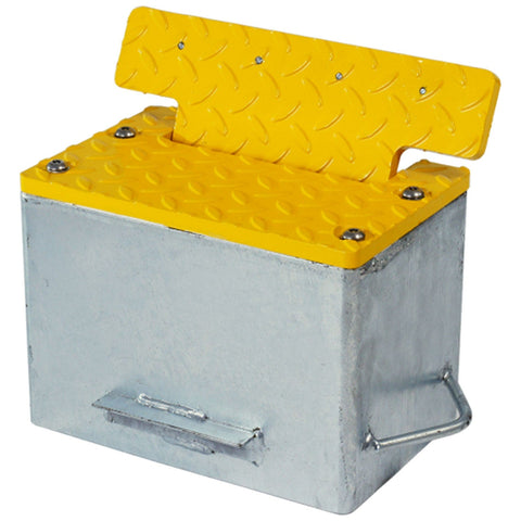 Flow-plates-HGV-one-way-system-vehicle-road-safety-enforcement-heavy-goods-flow-control-traffic-solutions-directional-yellow-ground-submerged-outdoor-ragged-heavy-duty-durable